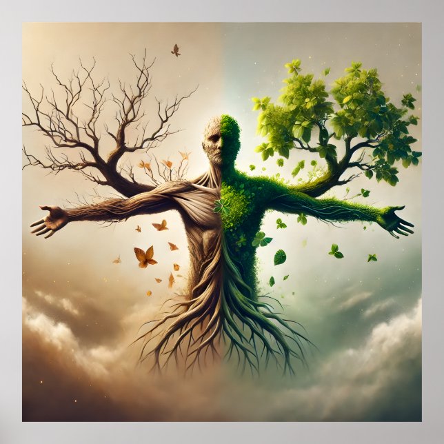 The Duality of Life – Growth and Decay Poster (Front)
