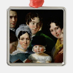 The Dubufe Family in 1820 Metal Ornament