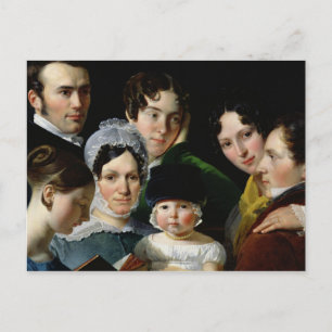 The Dubufe Family in 1820 Postcard