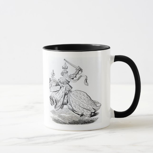 The Duc de Bourbon armed for the Tournament Mug (Right)