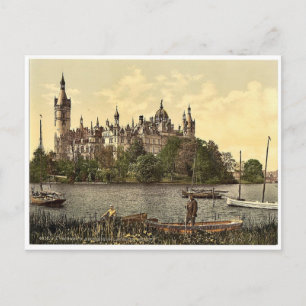 The ducal castle, east side, Schwerin, Mecklenburg Postcard
