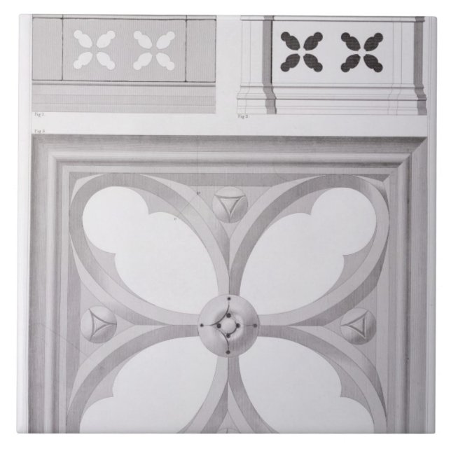 The Ducal Palace, Compartments of the Southern Bal Ceramic Tile (Front)