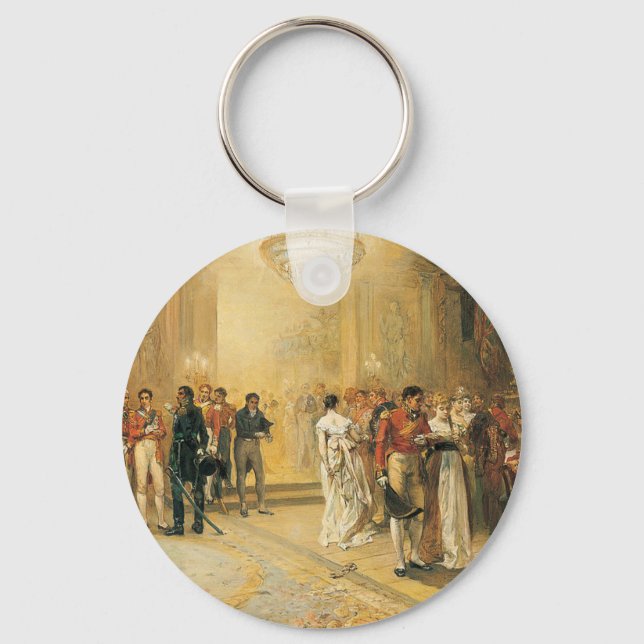 The Duchess of Richmond's Ball in 1815 Key Ring (Front)