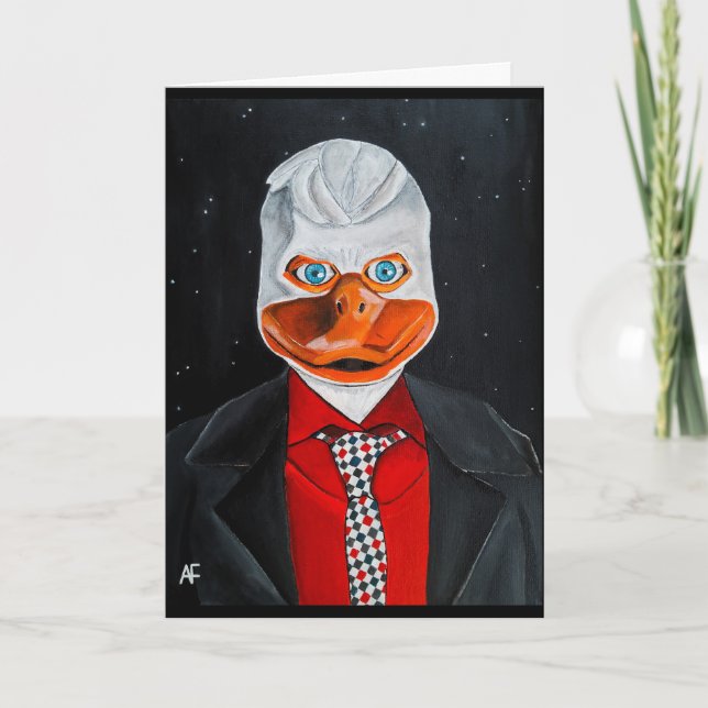 The Duck Painting by Alfred Fox Card (Front)