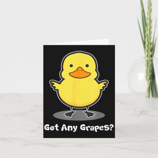 The Duck Song Got Any Gs Ice Fresh Lemonade Funny  Card (Front)