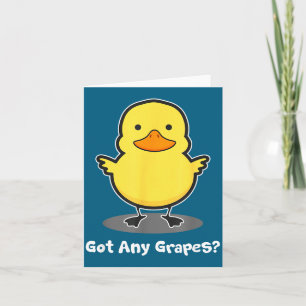 The Duck Song Got Any Gs Ice Fresh Lemonade Funny  Card