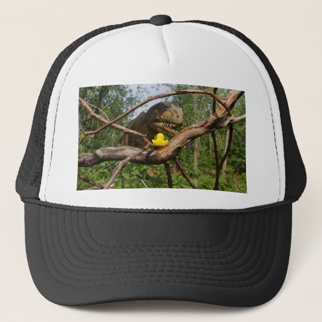 The Duck Vs. T-Rex Trucker Hat (Front)