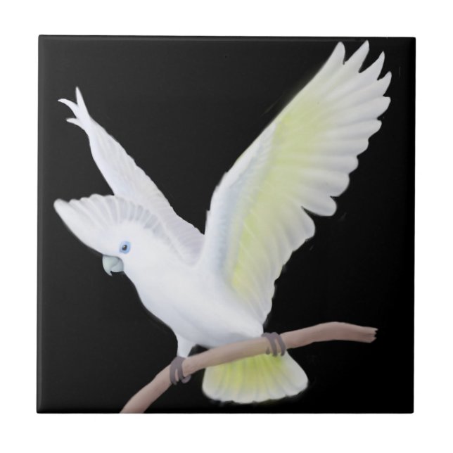 The DuCorps Cockatoo Parrot Tile (Front)