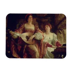 The Duet (oil on canvas) Magnet