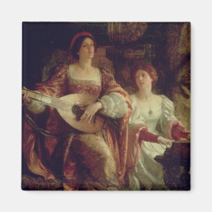 The Duet (oil on canvas) Magnet