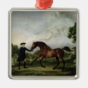 The Duke of Ancaster's bay stallion "Blank" Metal Tree Decoration