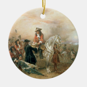 The Duke of Marlborough (1650-1722) signing the De Ceramic Ornament