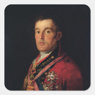 The Duke of Wellington  1812-14 Square Sticker