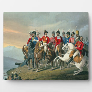 The Duke of Wellington and his Staff Crossing the Plaque