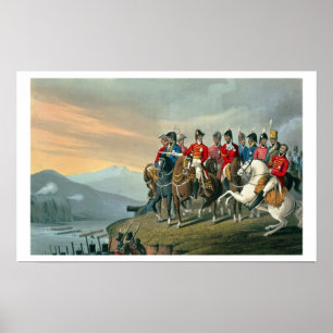 The Duke of Wellington and his Staff Crossing the Poster