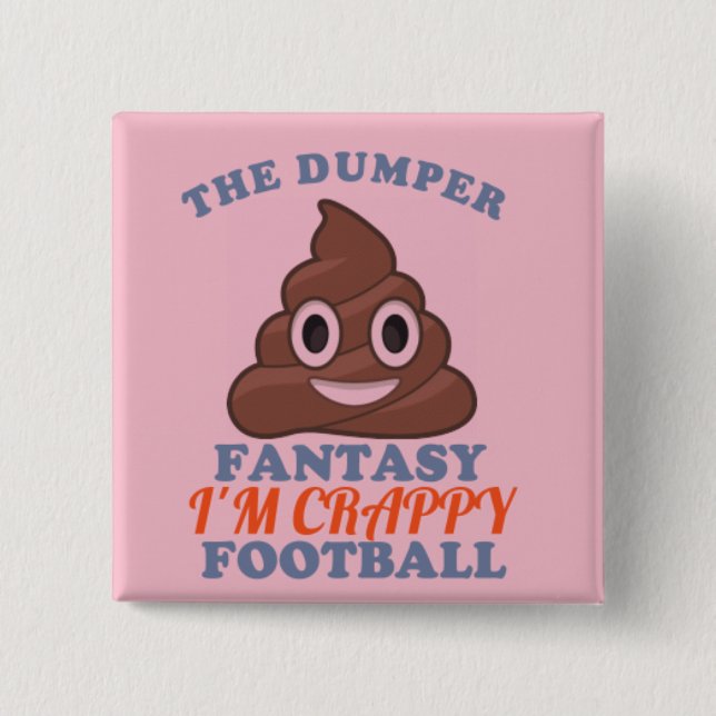 The Dumper 15 Cm Square Badge (Front)