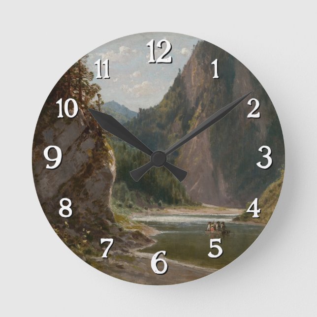 The Dunajec River in the Pieniny Mountains Round Clock (Front)