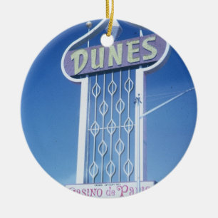 The Dunes Hotel Las Vegas Ceramic Tree Decoration