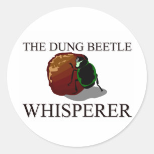 The Dung Beetle Whisperer Classic Round Sticker