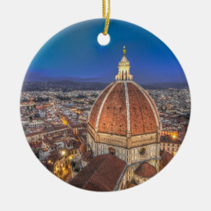 The Duomo in Florence, Italy Ceramic Tree Decoration