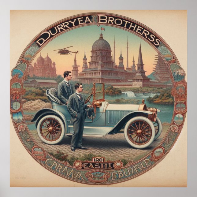 The Duryea Brothers Cars 1861 02X Poster (Front)