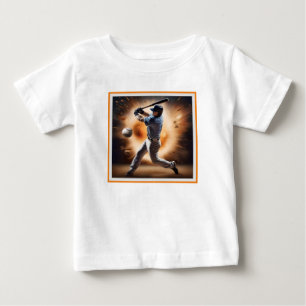 "The Dust-Cloud Showdown: A Pitcher's Fury" Baby T-Shirt