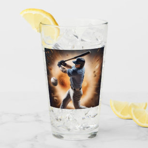 "The Dust-Cloud Showdown: A Pitcher's Fury" Glass