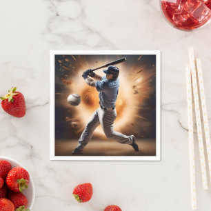 "The Dust-Cloud Showdown: A Pitcher's Fury" Napkin