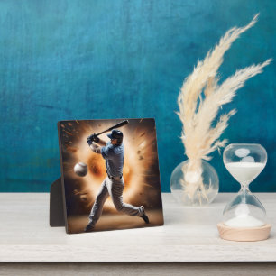 "The Dust-Cloud Showdown: A Pitcher's Fury" Plaque