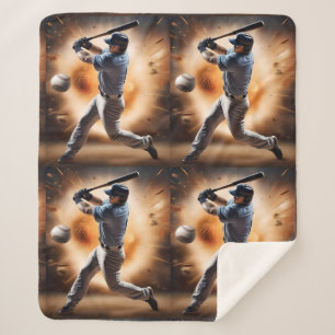 "The Dust-Cloud Showdown: A Pitcher's Fury" Sherpa Blanket