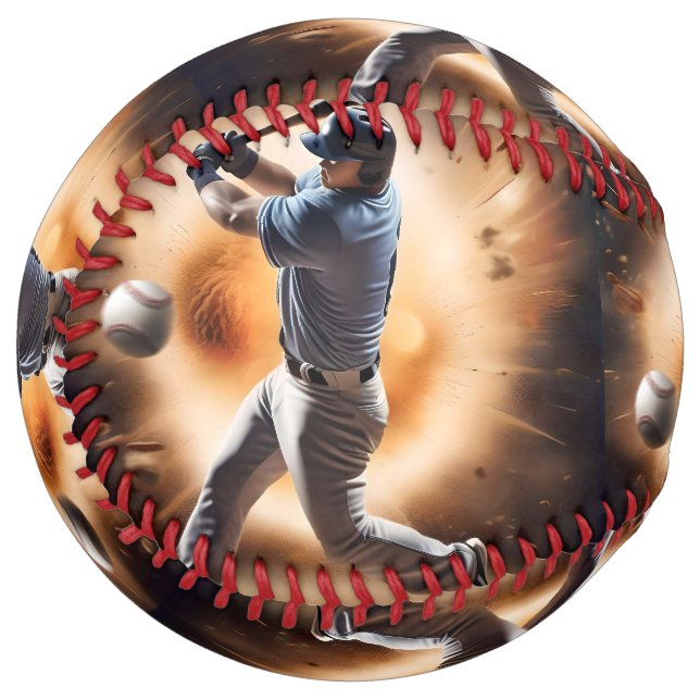 "The Dust-Cloud Showdown: A Pitcher's Fury" Softball (Front Left)