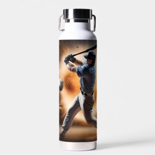 "The Dust-Cloud Showdown: A Pitcher's Fury" Water Bottle