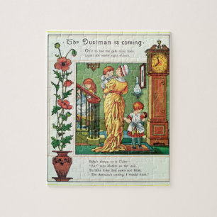 The Dustman is Coming (nursery rhyme illustration) Jigsaw Puzzle