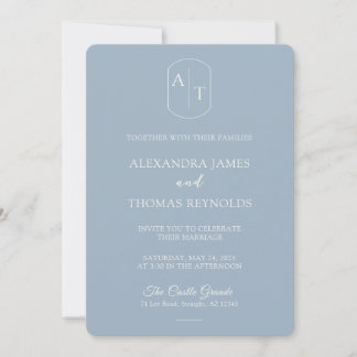 The Dusty Blue: Wedding Invitation
