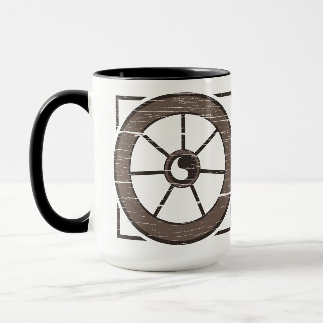 The Dusty Wheel: The Wheel & Show Mug (Left)