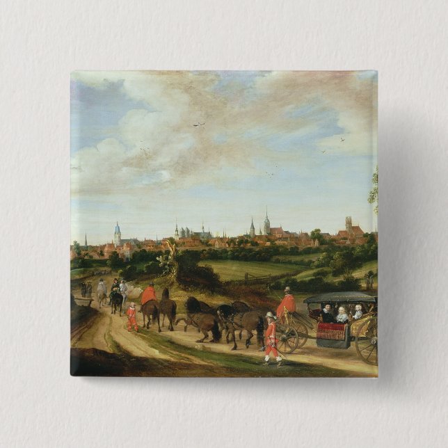 The Dutch Envoy Adriaan 15 Cm Square Badge (Front)
