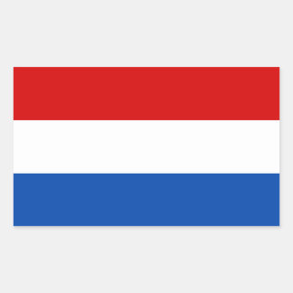 The Dutch Flag Rectangular Sticker
