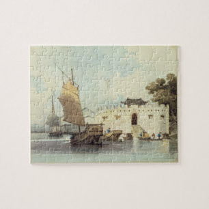 The Dutch Folly Fort off Canton (watercolour) Jigsaw Puzzle