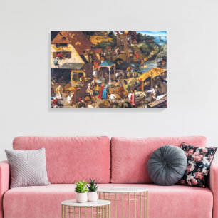 The Dutch Proverbs Pieter Bruegel the Elder Canvas Print