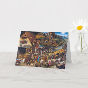 The Dutch Proverbs Pieter Bruegel the Elder Card
