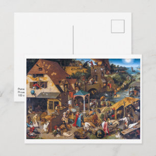 The Dutch Proverbs Pieter Bruegel the Elder Postcard