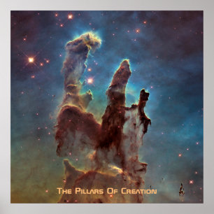 The Eagle Nebula aka The Pillars Of Creation Poster