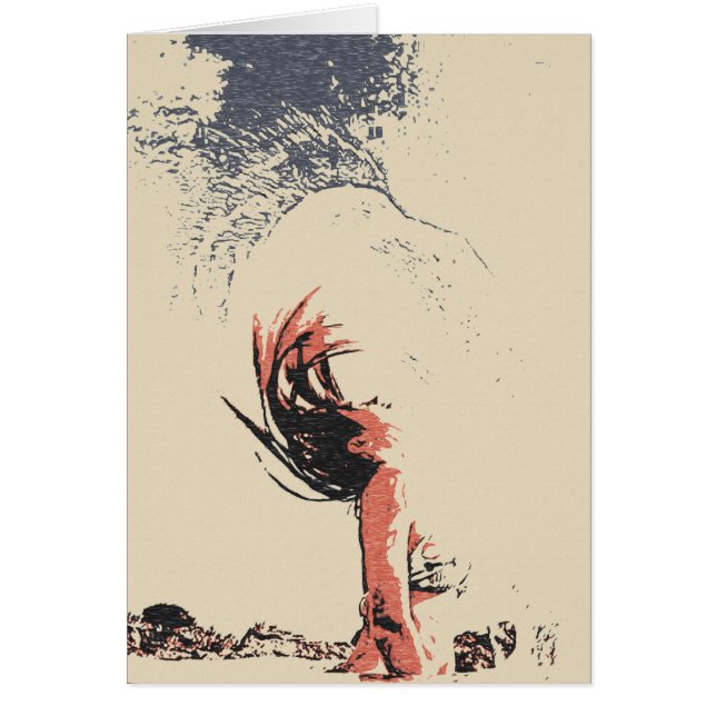 The eagle spirit, sexy girl in bikini abstract art (Front)