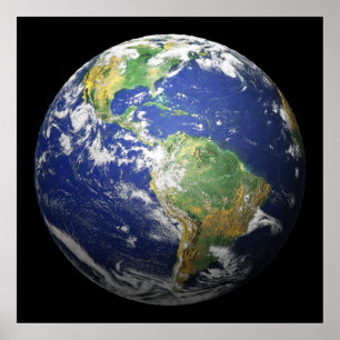 The Earth - 3D Effect Poster