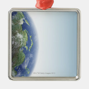 The Earth 5 Metal Ornament