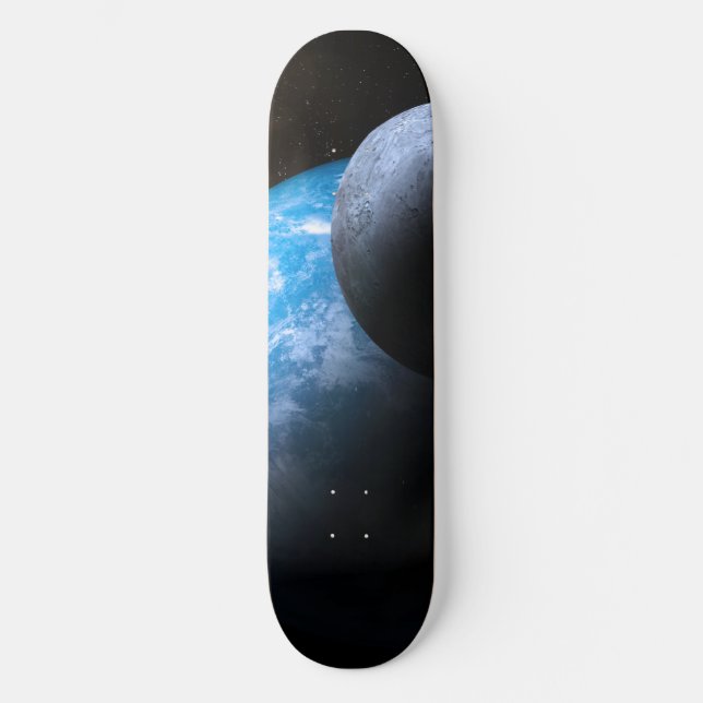The Earth and Moon Skateboard (Front)