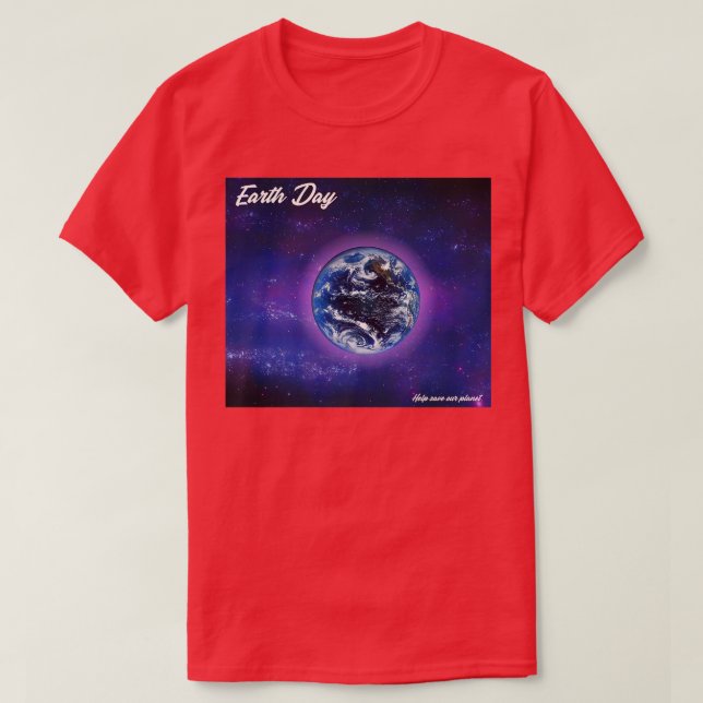 The Earth and the Night Sky1123 T-Shirt (Design Front)