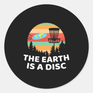 The Earth Is A Disc Golf Classic Round Sticker