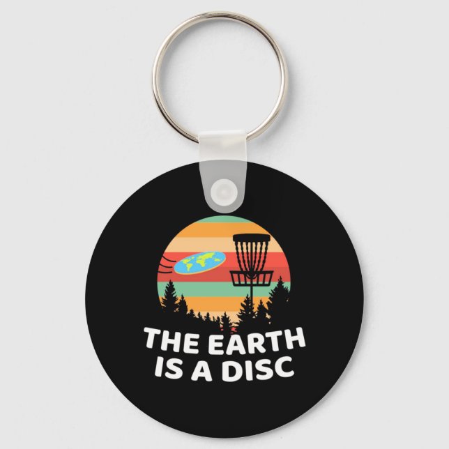 The Earth Is A Disc Golf Key Ring (Front)