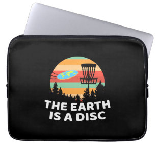 The Earth Is A Disc Golf Laptop Sleeve
